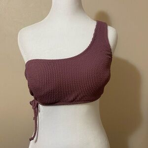 Salt & Cove Bikini Top swimwear women’s juniors medium one shoulder mauve